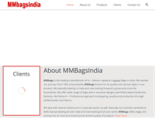 Tablet Screenshot of mmbagsindia.com